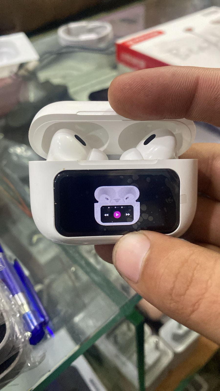 Touch air pods pro.