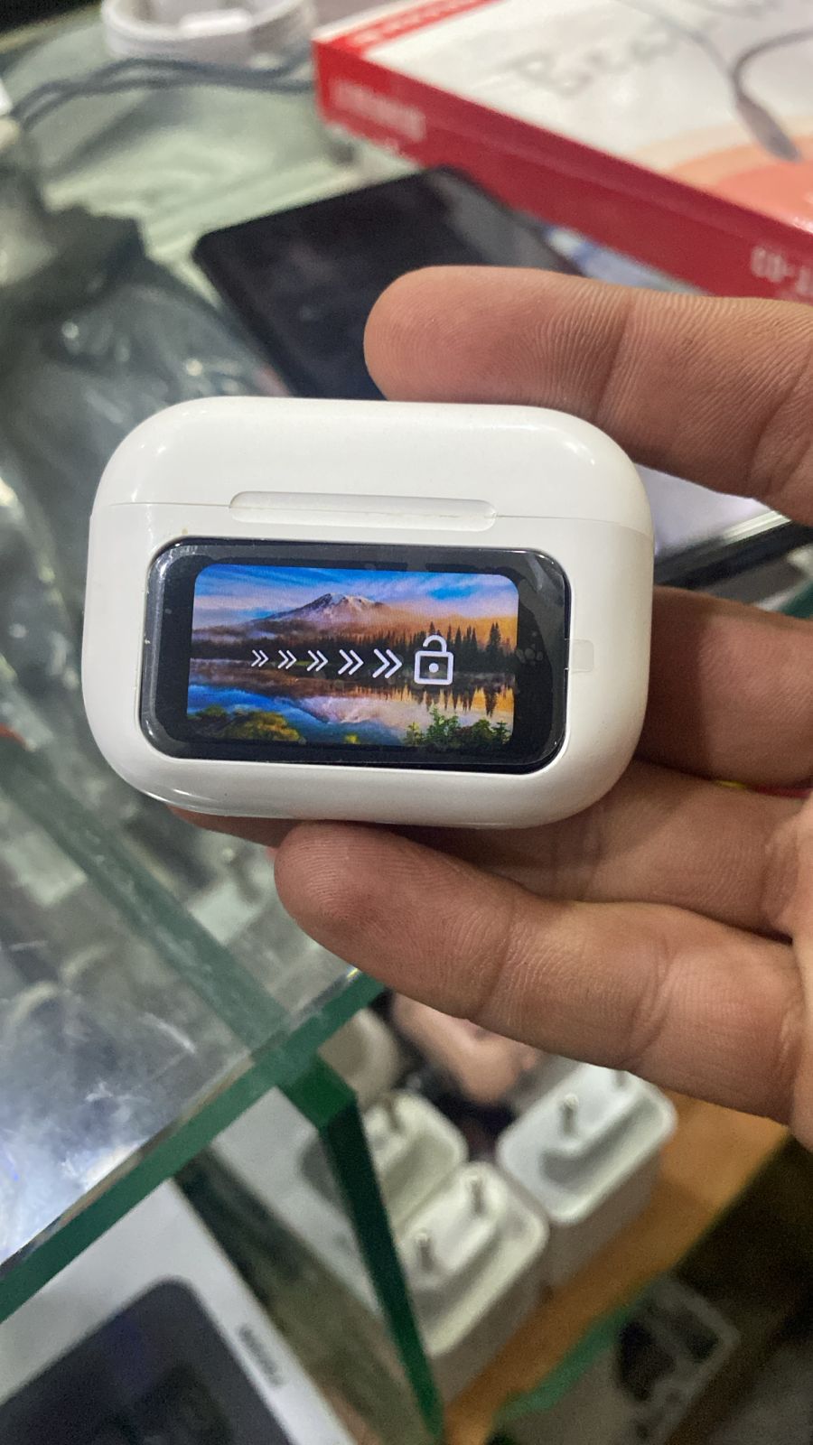 Touch air pods pro.