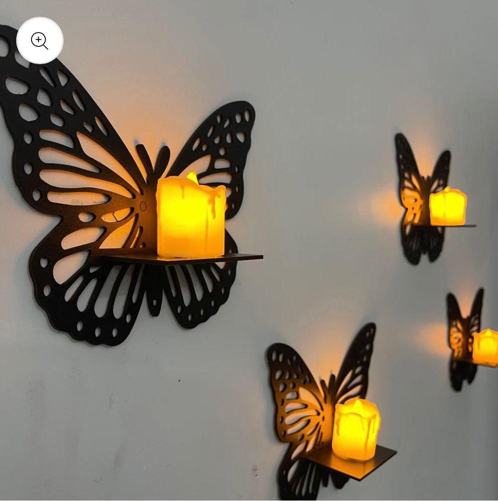 MDF Wall Decoration beautiful butterfly ,pack of 3